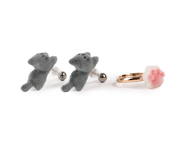 Boutique Tiny Paws Treasure Earring and Ring Set (1pc + 1 pair), 2 styles assorted de GP NOVEDADES 