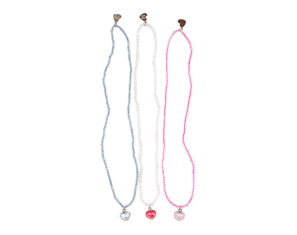Boutique Sweetheart Sparkle Necklace, 3 styles assorted de GP NOVEDADES 