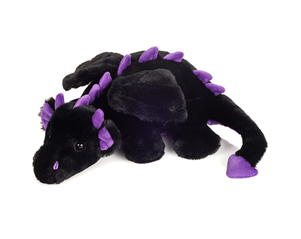 Dragon Logan black-purple 32 cm de Teddy Hermann 