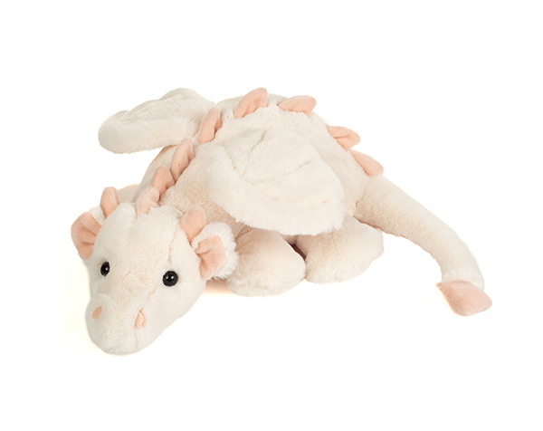 Dragon Fluffy white-pink 32 cm de Teddy Hermann 