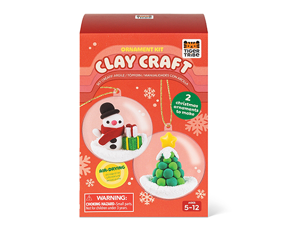 Clay Craft Kit Snowman and Tree de Tigertribe Manualidades